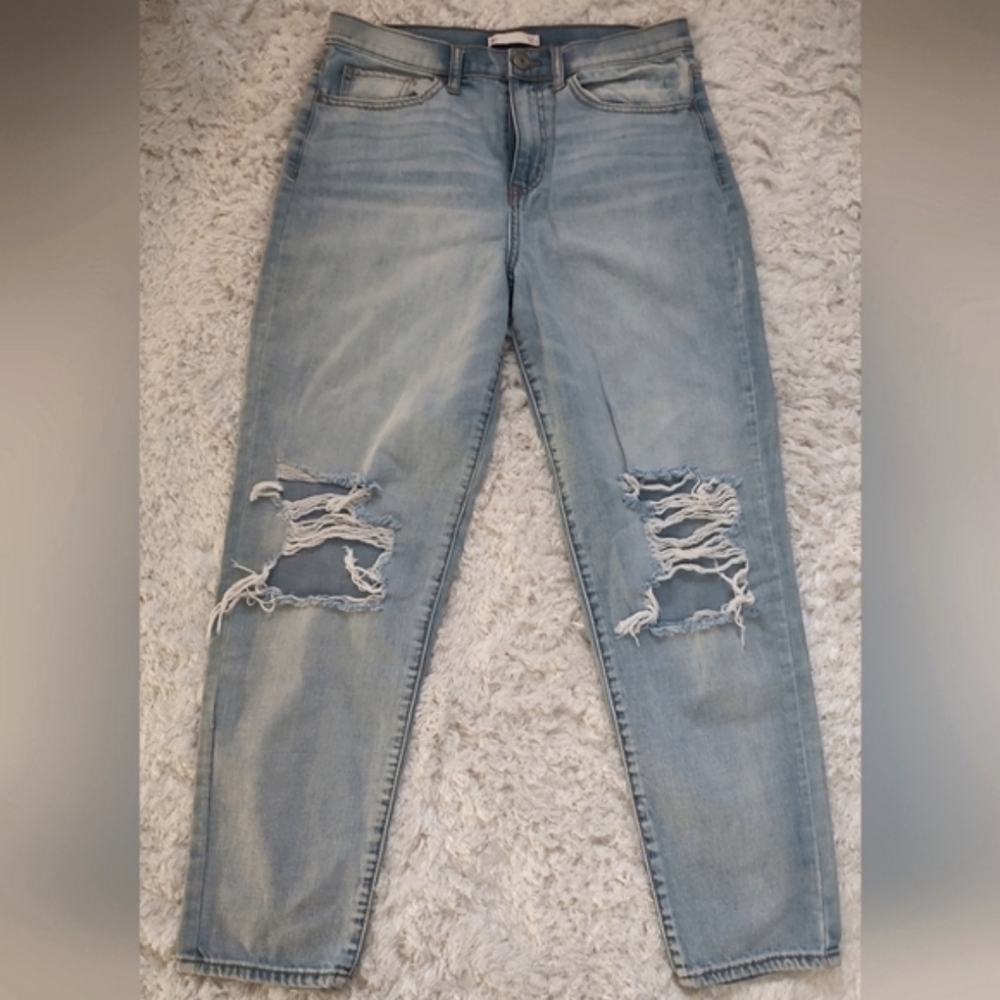 Light Blue Distressed Women's Jeans